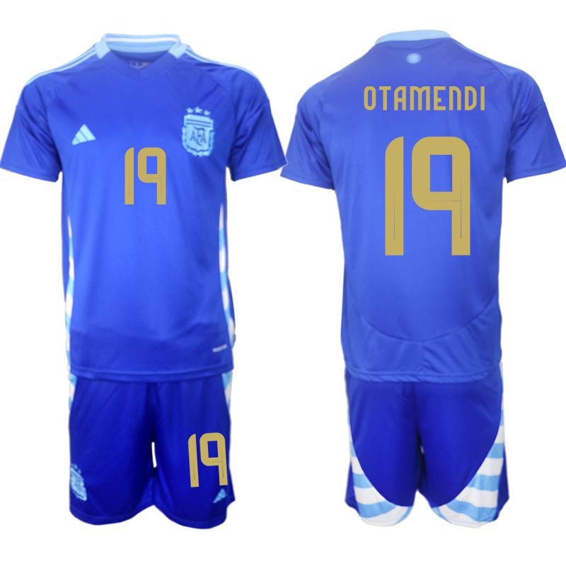 Men 2024-2025 Season Argentina away blue 19 Soccer Jersey